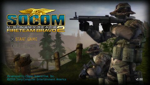 SOCOM: U.S. Navy SEALs Fireteam Bravo 2 title screen image #1 