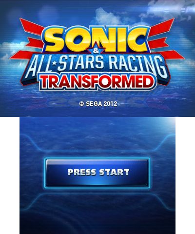 Sonic & All-Stars Racing Transformed title screen image #1 