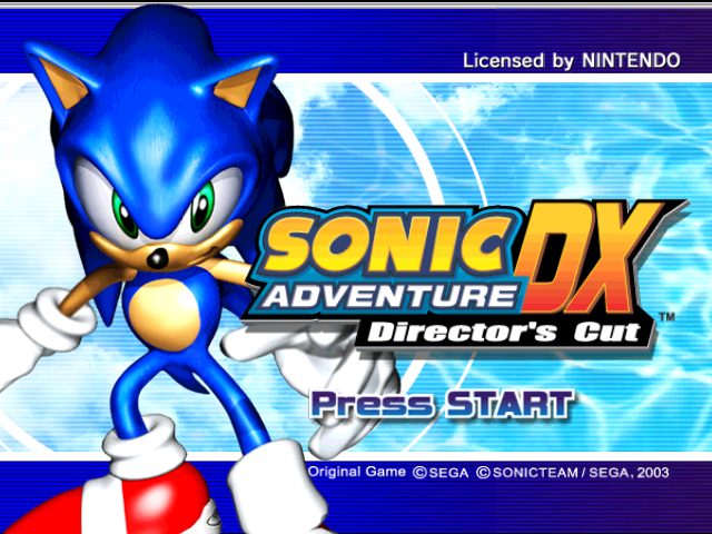 Sonic Adventure DX  title screen image #1 