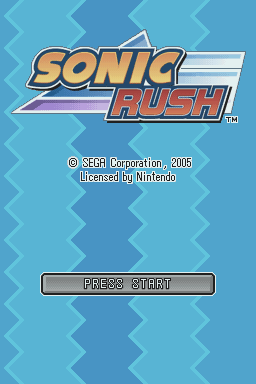 Sonic Rush  title screen image #1 