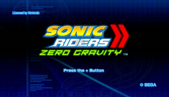 Sonic Riders: Zero Gravity  title screen image #1 