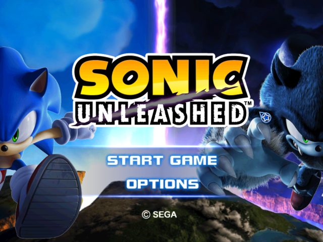 Sonic Unleashed title screen image #1 