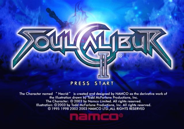 SoulCalibur II  title screen image #1 