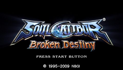 SoulCalibur: Broken Destiny  title screen image #1 