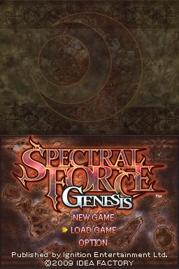 Spectral Force Genesis  title screen image #1 