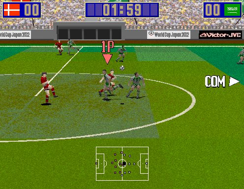 Virtua Striker in-game screen image #1 