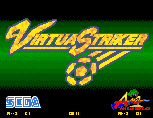 Virtua Striker title screen image #1 