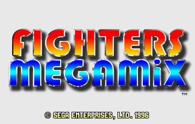 Fighters Megamix  title screen image #1 
