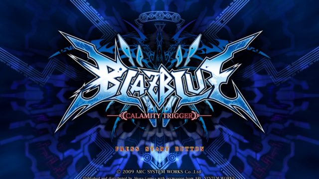 BlazBlue: Calamity Trigger  title screen image #1 