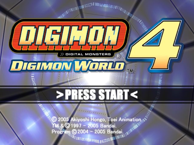 Digimon World 4  title screen image #1 