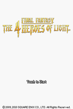 Final Fantasy: The 4 Heroes of Light  title screen image #1 