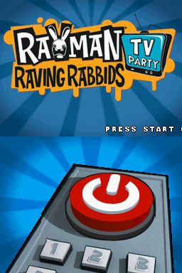 Rayman Raving Rabbids TV Party  title screen image #1 
