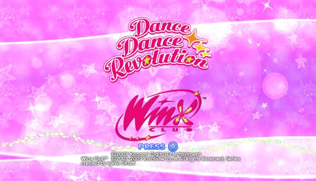 Dance Dance Revolution: Winx Club title screen image #1 