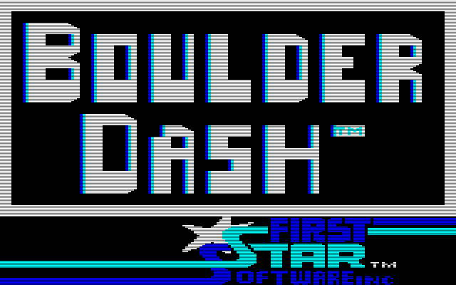 Boulder Dash  title screen image #1 