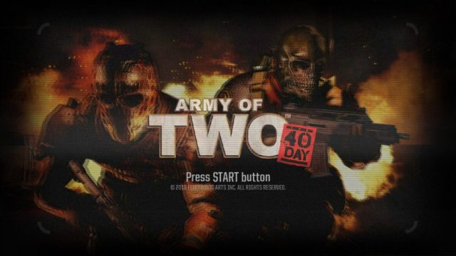 Army of Two: The 40th Day  title screen image #1 