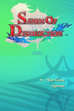 Sands of Destruction  title screen image #1 