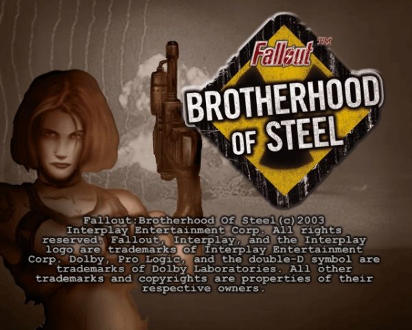 Fallout: Brotherhood of Steel  title screen image #1 