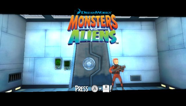 Monsters vs. Aliens title screen image #1 