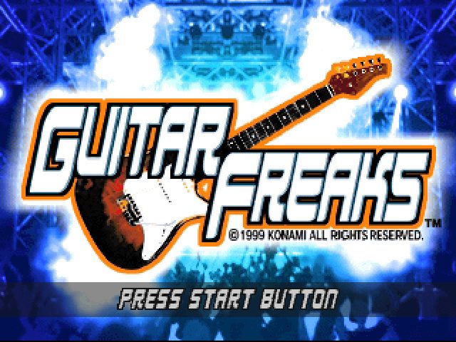 Guitar Freaks  title screen image #1 