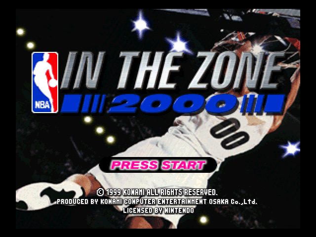 NBA In The Zone 2000 title screen image #1 