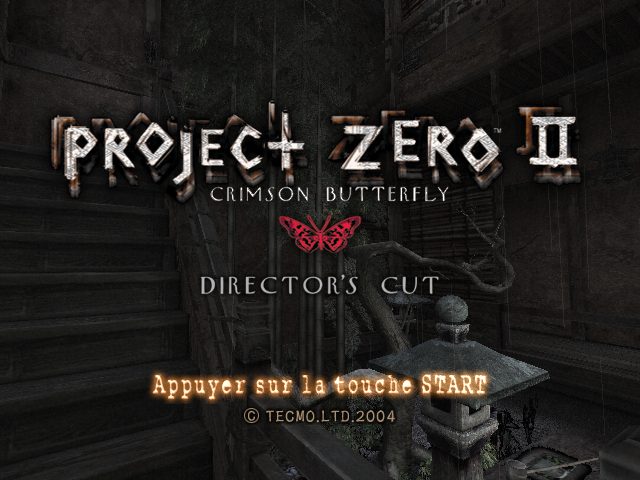 Project Zero II: Crimson Butterfly - Director's Cut  title screen image #1 