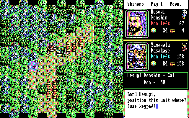 Nobunaga's Ambition II in-game screen image #1 