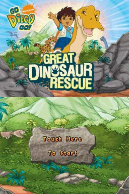 Go, Diego, Go! - Great Dinosaur Rescue title screen image #1 