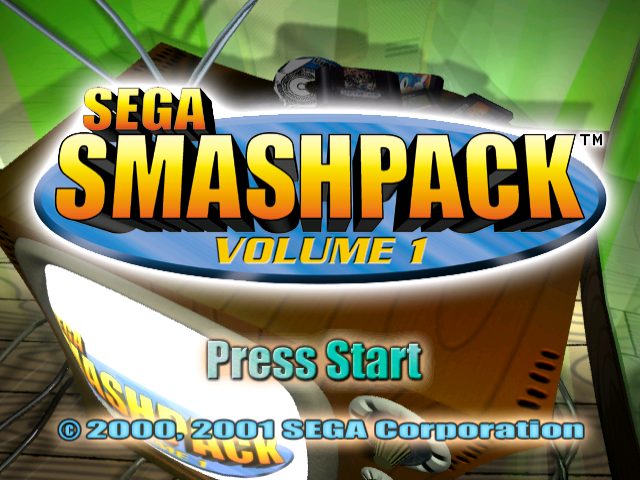 Sega Smash Pack Vol. 1  title screen image #2 