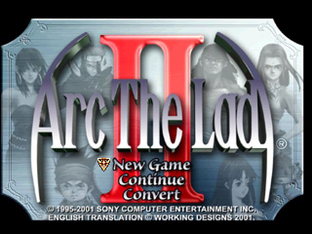 Arc the Lad II  title screen image #1 