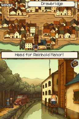 Professor Layton and the Curious Village  in-game screen image #1 