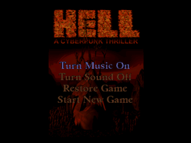 Hell - A Cyberpunk Thriller title screen image #1 