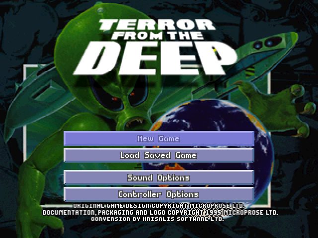 X-COM: Terror from the Deep  title screen image #1 