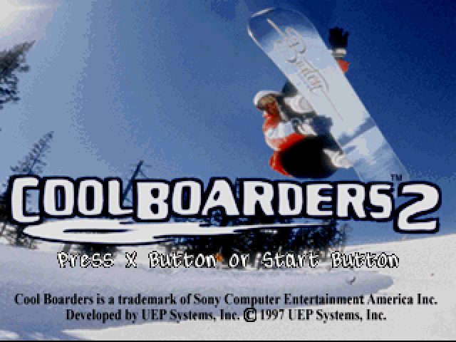 Cool Boarders 2  title screen image #1 