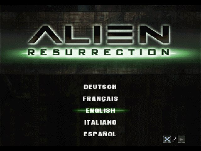 Alien Resurrection  title screen image #1 