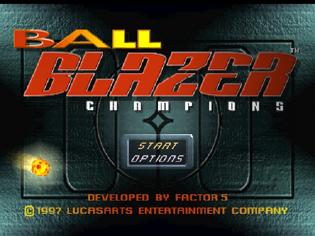 BallBlazer Champions  title screen image #1 
