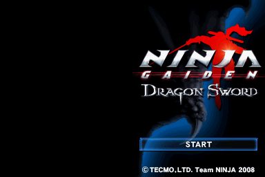 Ninja Gaiden Dragon Sword title screen image #1 