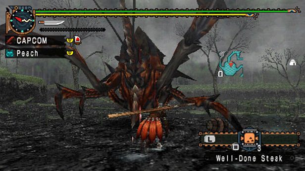 Monster Hunter Freedom Unite in-game screen image #2 