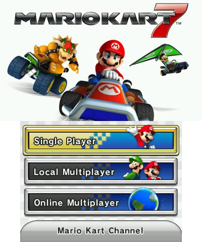 Mario Kart 7  title screen image #1 