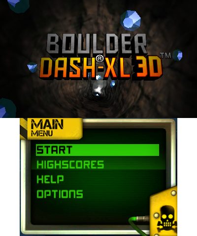 Boulder Dash-XL 3D title screen image #1 