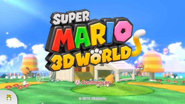 Super Mario 3D World title screen image #1 