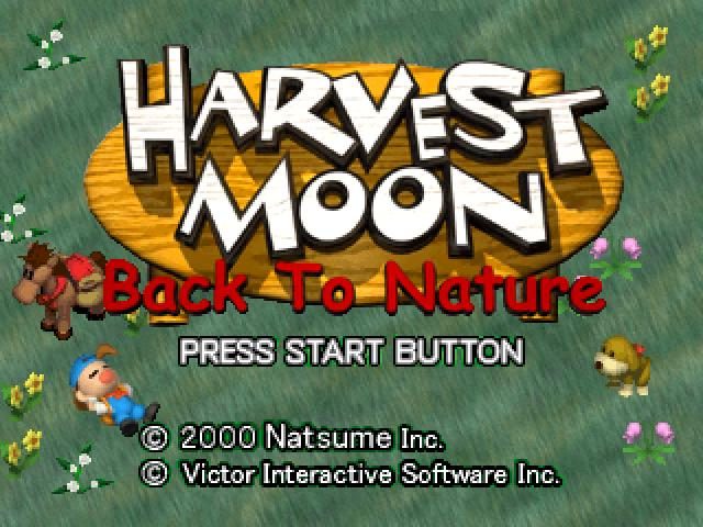 Harvest Moon: Back to Nature  title screen image #1 