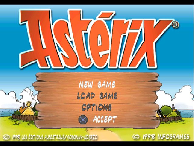 Asterix  title screen image #1 