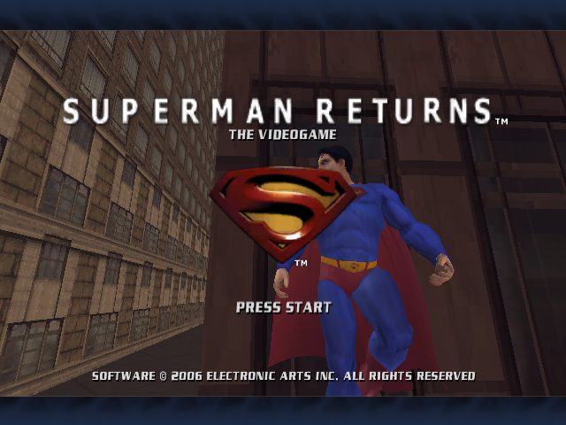 Superman Returns: The Videogame  title screen image #1 