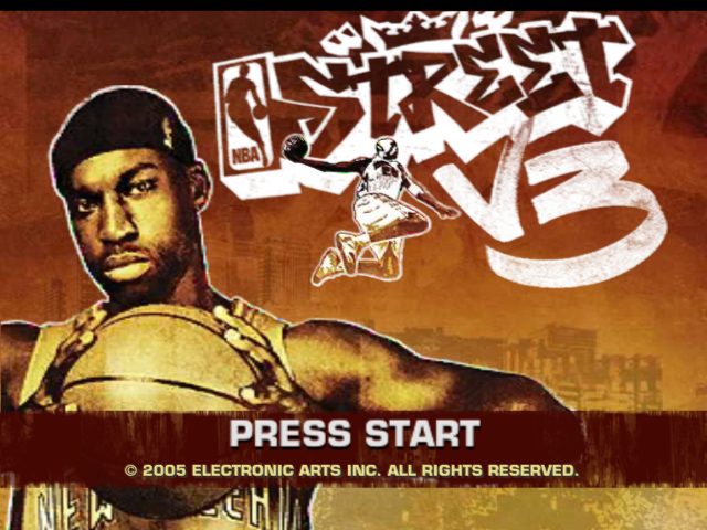 NBA Street V3 title screen image #1 