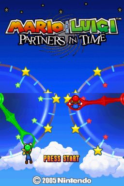 Mario & Luigi: Partners in Time  title screen image #1 