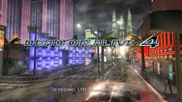 Dead or Alive 4  title screen image #1 