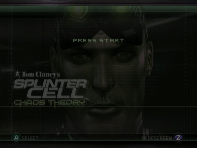 Splinter Cell: Chaos Theory  title screen image #1 