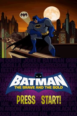 Batman: The Brave and the Bold - The Videogame  title screen image #1 