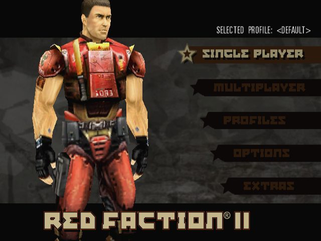 Red Faction II  title screen image #1 