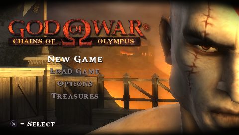 God of War: Chains of Olympus title screen image #1 